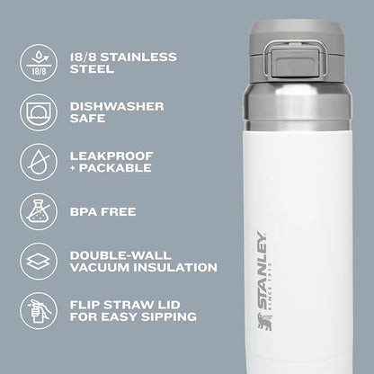 Stanley Quick Flip GO Water Bottle 24 oz | Push Button Lid | Leakproof and - Image 4