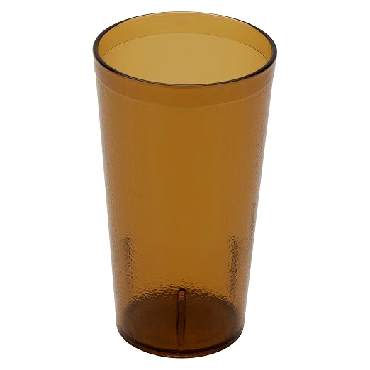 GET 16 oz Amber Plastic Tumbler by GET