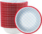 50 Pcs Small Paper Bowls, 8 oz Disposable Gingham Bowls, Soak Proof, Cut Proof by DTFMZOV