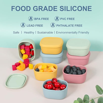 8 pcs 7 oz Silicone Snack Containers - Image 7