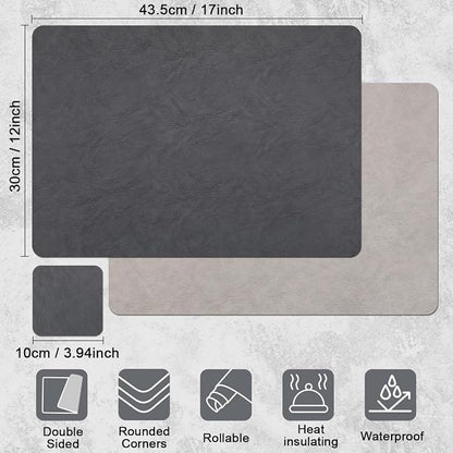 Vinyl Placemats Set of 4, Dual Sided Place Mats - Image 9