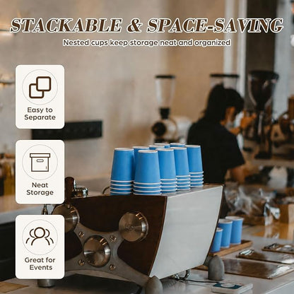 300 Pcs Mini Coffee Cups Brown Culture Cup 2oz Disposable Bathroom Cups Paper - Image 6