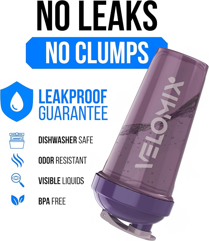 VELOMIX 2 Pack 28oz Protein Shaker Bottle - Image 3