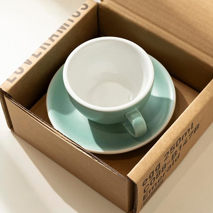 Loveramics Matt Cappuccino Cup, 8 oz Ceramic Latte Art Mug - Image 3