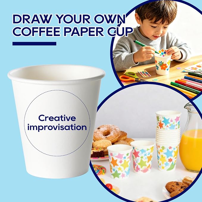 LITOPAK 480 Pack 5 oz Disposable Paper Coffee Cups, and Travel - Image 6