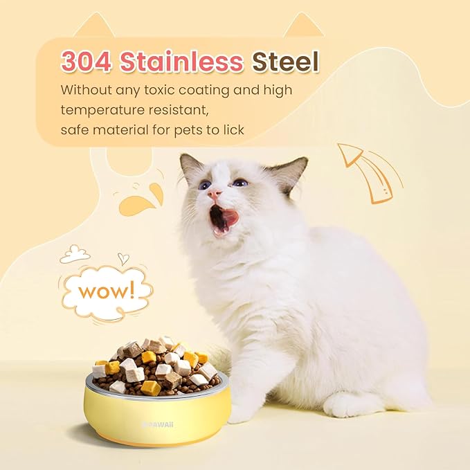 Pawaii Small Dog Bowl, 12 oz Stainless Steel Food and Water Bowl, 1 Pack | - Image 2