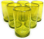 Solid Yellow 14 oz Drinking Glasses, Recycled Glass, Toxin-Free by MexHandcraft
