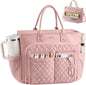 LOVEVOOK Tote Bag for Women, Teacher Nurse Work Laptop Bag, Quilted Bible by LOVEVOOK