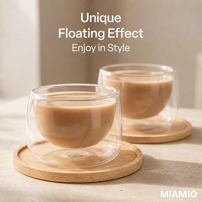 MIAMIO - Coffee Glasses/Double-Walled Glasses Set - Lagoa | Double-walled - Image 2