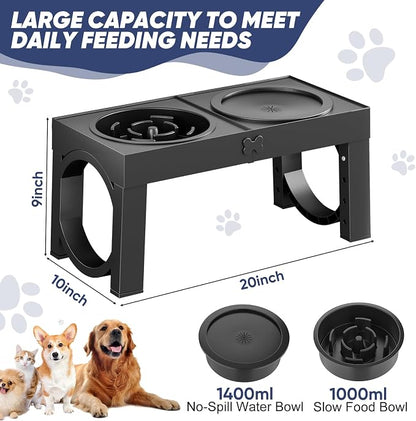 XIAZ Elevated Dog Bowls Large Breed Raised Dogs Bowl Stand Large/Medium Sized - Image 4