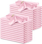 P Pothuiny 24 Pcs Pink Satin Napkins 17 x 17 Inch, Satin Cloth Napkins | Square by P+Pothuiny