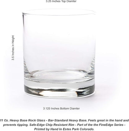 Black Lantern Whiskey Glasses Set of 2 – Glasses for Cocktails Bourbon Scotch Whiskey with Gift Box - Old Fashioned Glasses - 11oz Heavy Base Tumblers for Everyday Use (Vintage Butterfy Chart)