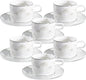 fanquare 7 Ounces Bone China Teacup and Saucer Set by fanquare