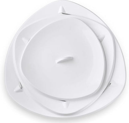 Masirs Collapsible 3-Tier Party Tray: Decorative Design Folds - Image 4