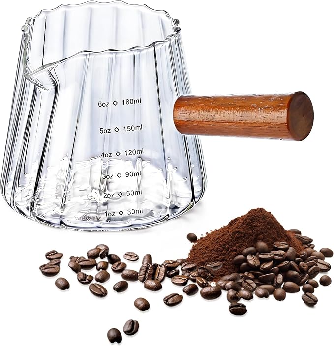 Espresso Measuring Cup, 6 Oz Espresso Shot Glass by Unknown