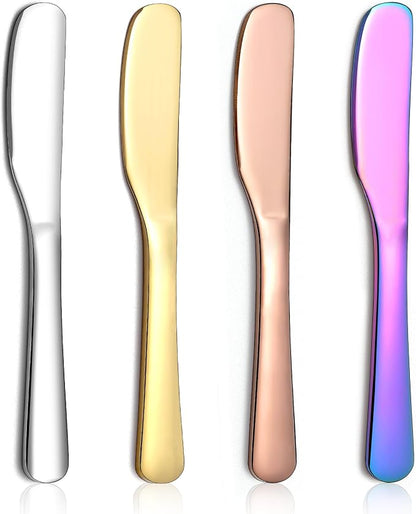 Butter Knife Spreader 4 Pcs, Stainless Steel Butter Knives by ReaNea
