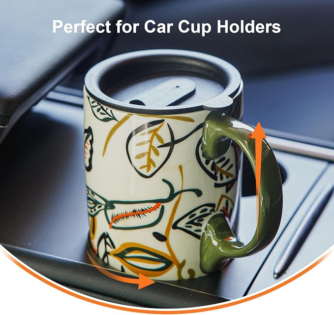 Topadorn 17oz Ceramic Travel Coffee Mug - Image 9