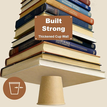 3 oz 600 Pack Disposable Coffee Cups, Bulk Brown Disposable Paper Cups, Coffee Cups for Hot Tea, Chocolate and Cold Drinks