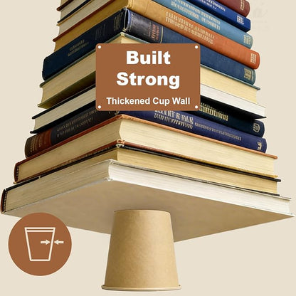 3 oz 600 Pack Disposable Coffee Cups, Bulk Brown Disposable Paper Cups - Image 5