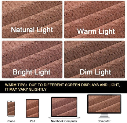 PrinceDeco Blackout Curtains 63 Inches Long 2 Panels 100% Blackout Curtains for Bedroom Thermal Insulated Textured Drapes for Living Room Anti-Rust Grommet Top, 52" W x 63" L,Washed Spice