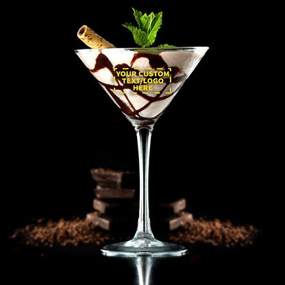Custom Martini Glasses by ARC 10 oz. Set of 100, Personalized Bulk Pack - Perfect for Hotel, Bar, Restaurant or Lounge - Clear