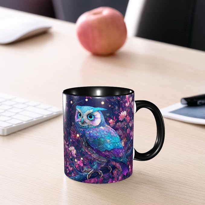 FyLybois Owl Coffee Mug 11 Ounce Mugs Ceramic Tea Cup Drinking Water Cups | - Image 7