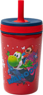 Zak Designs Super Mario Kelso 12oz Leak-Proof Toddler Straw Cup | BPA Free by ZakDesigns