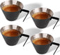 YARRAMATE 4 Pack Stainless Steel Espresso Shot Cup, 3.4oz | Heat Insulated Grip by YARRAMATE