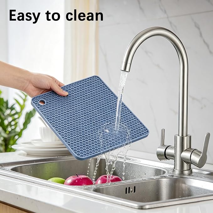 4 Pack Silicone Trivet Mat, Silicone Trivets - Image 7