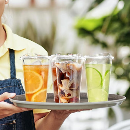 Dealusy 100 Pack - 24 oz Clear Plastic Cups - Image 7