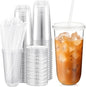 Ziliny 50 Sets 20 oz Clear Plastic Cups by Ziliny