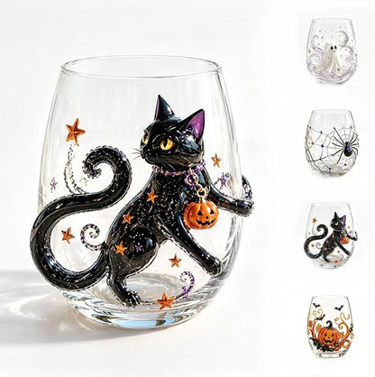 3D Halloween Artisan Glassware Collection Halloween Glass Cups | Drinking Glass by Unknown