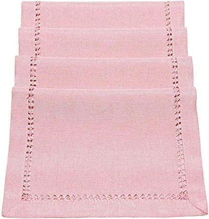 Grelucgo Handcrafted Solid Color Dining Table Placemats, Double-Hemstitched) by Grelucgo