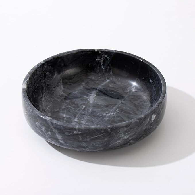 6.7" Large Decorative Bowl, Natural Marble Decorative Bowls - Image 8