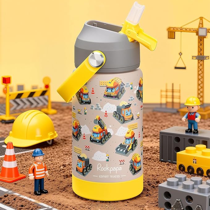 rockpapa 2 Pack Kids Insulated Water Bottle - Image 5