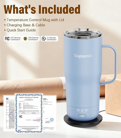 Supsonic Heated Coffee Mug, 20oz Electric Temperature Control Cup | Keeps - Image 8