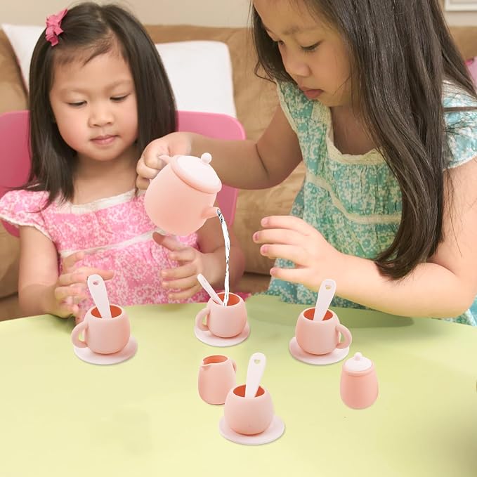 MCGMITT Silicone Tea Party Set, Toy Tea Set - Image 9