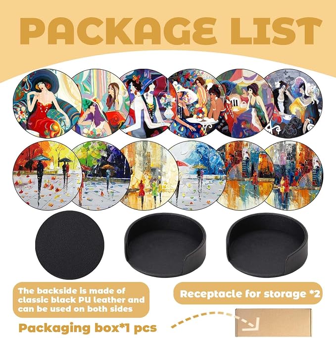 Coasters Set of 12 - Image 3