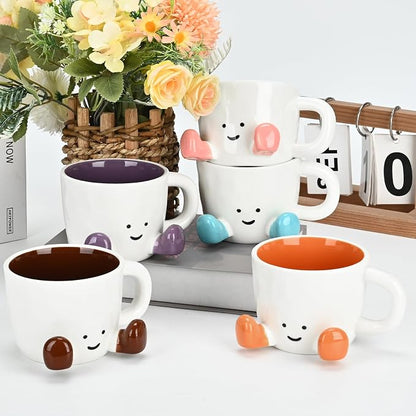 Coffee Mugs, Cute funny Mug For Women, 380ml Unique Ceramic Coffee Tea Cups - Image 9