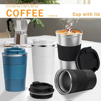 Insulated Travel Coffee Mug, Stainless Steel Coffee Cup - Image 6