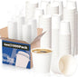 Fit Meal Prep [1000 Pack 4 oz Disposable White Paper Cups by FMPBRANDS