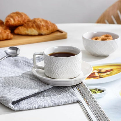 Sureasy 4 Ounce Ceramic Espresso Cups Set of 4 - Image 2