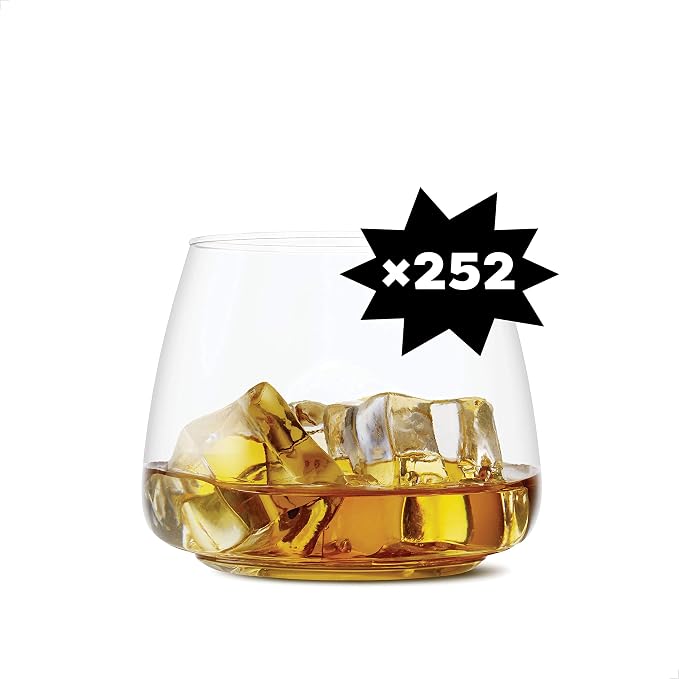 TOSSWARE POP 12oz Rocks Set of 252, Recyclable, Unbreakable & Crystal Clear by TOSSWARE