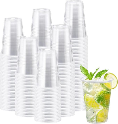 Lamosi 300 Pack 12 oz Clear Plastic Cups, Disposable Cold Drinking Cups | by BuyNow