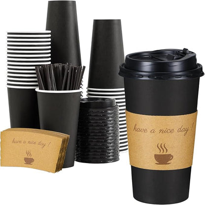 Lamosi 20 oz Coffee Cups 50 Pack, Disposable To Go Paper Cups by BuyNow