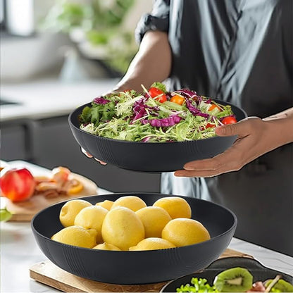 Large salad bowls, 65oz Salad bowls set of 2, Unbreakable Plastic bowls - Image 7