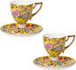 KAMMAK Tea Cup and Saucer, Ceramic Coffee Cups, 7 oz, Afternoon Tea and by KAMMAK