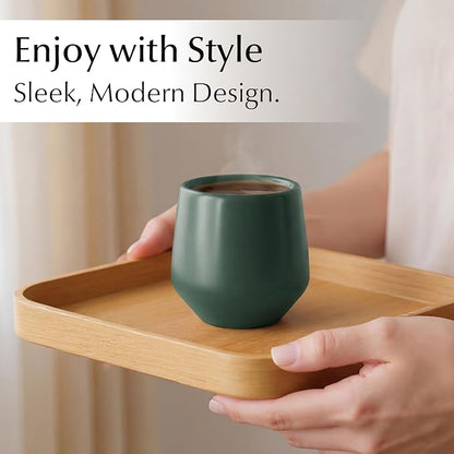 MIAMIO - Espresso Cups Set of 4 / Mug, Ceramic - Luxe | Ceramic espresso cups - Image 2