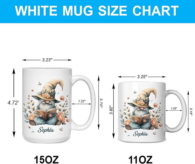Hyturtle Autumn Gnome Coffee Mug 11oz – Autumn Gnome Mug Gifts - Image 4