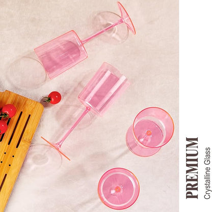 Ciaell 12 Pack Pink Plastic Wine Glasses - Image 6